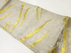 アンティーク　山並みに樹木模様織出し袋帯（材料）